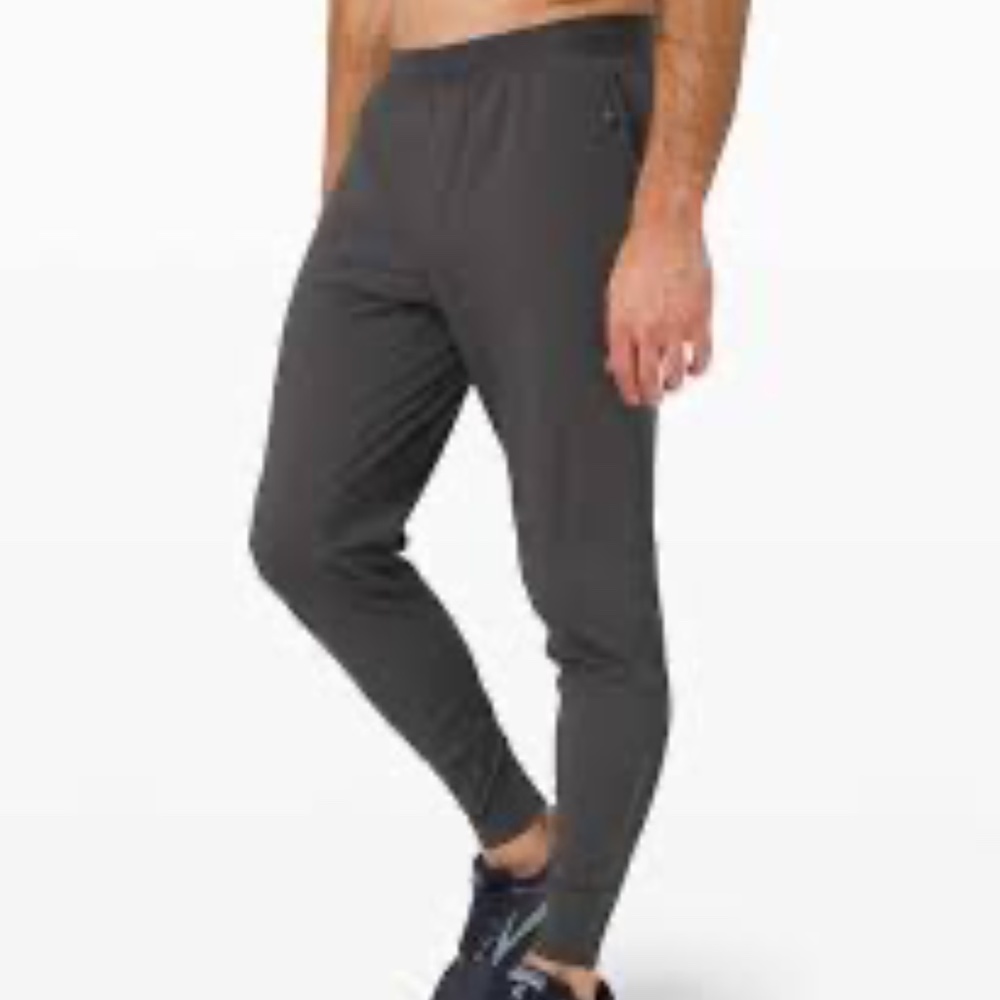 Lululemon Surge Hybrid Pant Men's Sz S Reflective Details Graphite Grey